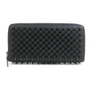 Pre-owned Leather wallets Christian Louboutin Pre-owned , Black , Dame...