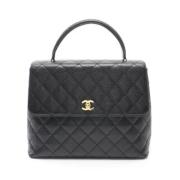 Pre-owned Canvas chanel-bags Chanel Vintage , Black , Dames