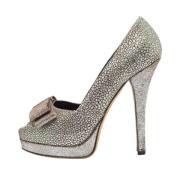 Pre-owned Fabric heels Fendi Vintage , Gray , Dames