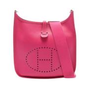 Pre-owned Leather shoulder-bags Hermès Vintage , Pink , Dames