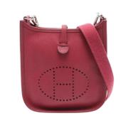 Pre-owned Leather shoulder-bags Hermès Vintage , Red , Dames