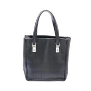 Pre-owned Leather totes Chanel Vintage , Black , Dames