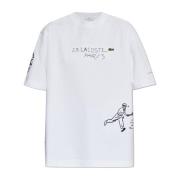 T-shirt met logo Lacoste , White , Unisex