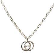 Pre-owned Silver necklaces Gucci Vintage , Gray , Dames