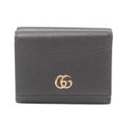 Pre-owned Leather wallets Gucci Vintage , Black , Dames