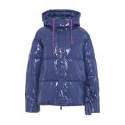 Blauwe Winterjas Dames Mode Ottod'Ame , Blue , Dames