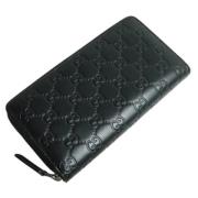 Pre-owned Leather wallets Gucci Vintage , Black , Heren