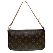 Pre-owned Canvas clutches Louis Vuitton Vintage , Brown , Dames