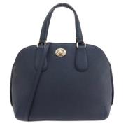 Pre-owned Leather handbags Coach Pre-owned , Blue , Dames