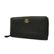 Pre-owned Leather wallets Gucci Vintage , Black , Dames