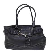 Pre-owned Leather handbags Coach Pre-owned , Black , Dames