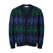 Gebreide Argyle Cardigan Vest Selected Homme , Multicolor , Heren