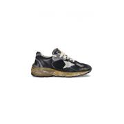 Zwarte en zilveren Running-Dad sneakers Golden Goose , Black , Dames