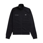 Casual Hoodie Sweatshirt Fred Perry , Black , Heren