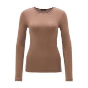 Stijlvolle longsleeve top voor vrouwen Opus , Brown , Dames