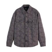 Jacquard Wolmix Overshirt Scotch & Soda , Blue , Heren