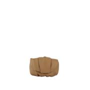 Handgemaakte Leren Clutch Malababa , Brown , Dames