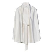 Witte Wol Dubbelrijige Jas Aw24 P.a.r.o.s.h. , White , Dames