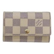 Pre-owned Canvas key-holders Louis Vuitton Vintage , Gray , Dames