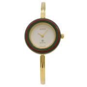 Pre-owned Metal watches Gucci Vintage , White , Dames