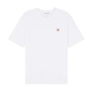 Fox Head Patch T-shirt Maison Kitsuné , White , Heren