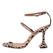 Pre-owned Fabric sandals Amina Muaddi Pre-owned , Brown , Dames