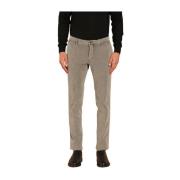 Gemarmerd Stretch Chino Broek Mason's , Gray , Heren