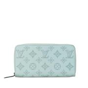 Pre-owned Leather wallets Louis Vuitton Vintage , Blue , Dames