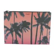 Pre-owned Fabric clutches Yves Saint Laurent Vintage , Pink , Dames