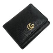 Pre-owned Leather wallets Gucci Vintage , Black , Dames