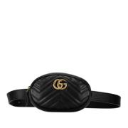 Pre-owned Leather gucci-bags Gucci Vintage , Black , Dames