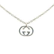 Pre-owned Fabric necklaces Gucci Vintage , Gray , Heren