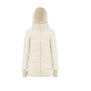 Witte Nylon Puffer Jas Herno , White , Dames