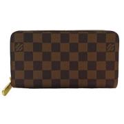 Pre-owned Canvas wallets Louis Vuitton Vintage , Brown , Dames