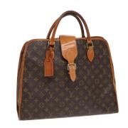 Pre-owned Canvas handbags Louis Vuitton Vintage , Brown , Dames