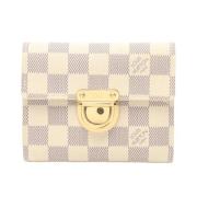 Pre-owned Canvas wallets Louis Vuitton Vintage , Beige , Dames