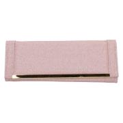 Elegante Textiel Dames Clutch Made in Italia , Pink , Dames