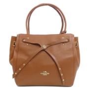 Pre-owned Leather handbags Coach Pre-owned , Brown , Dames