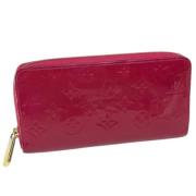 Pre-owned Leather wallets Louis Vuitton Vintage , Pink , Dames