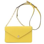 Pre-owned Leather shoulder-bags Michael Kors Pre-owned , Yellow , Dame...