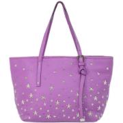 Pre-owned Leather totes Jimmy Choo Pre-owned , Purple , Dames