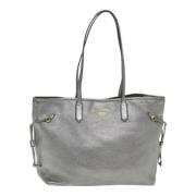 Pre-owned Leather totes Prada Vintage , Gray , Dames