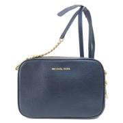 Pre-owned Leather shoulder-bags Michael Kors Pre-owned , Blue , Dames