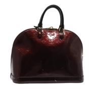 Pre-owned Leather handbags Louis Vuitton Vintage , Red , Dames