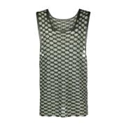 Vierkante Gebreide Tanktop Isa Boulder , Multicolor , Heren