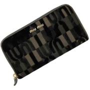 Pre-owned Leather wallets Miu Miu Pre-owned , Brown , Dames