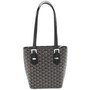 Pre-owned Leather shoulder-bags Goyard Vintage , Black , Dames