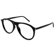 Klassieke Zwarte Leren Schoudertas Saint Laurent , Black , Unisex