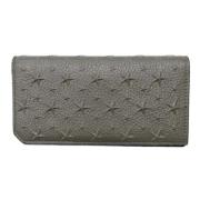 Pre-owned Leather wallets Jimmy Choo Pre-owned , Gray , Dames