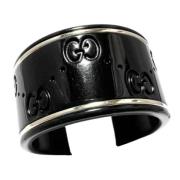 Pre-owned White Gold rings Gucci Vintage , Black , Heren